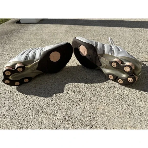 Nike Shox NZ Women Shoes White Light Gray Pink Shox NZ 313764 101 Size 7.5 - Picture 16 of 16